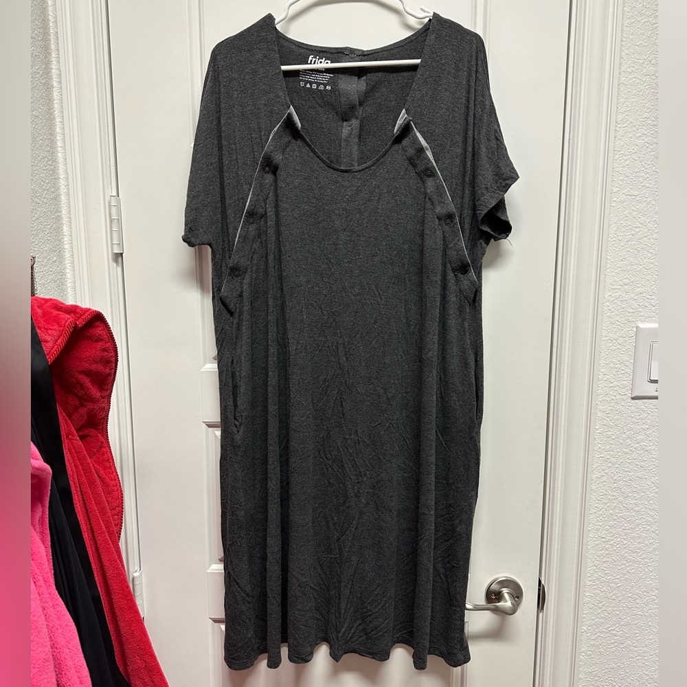 Frida Mom Delivery and Nursing Gown (Maternity)